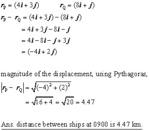 relative motion problem 3i answer