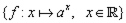 an exponential function