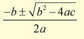 quadratic solution equation