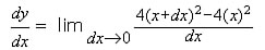 gradt y=4x^3