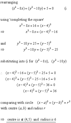 circle problem#1 part b