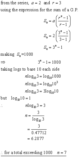 geometrical series problem#2