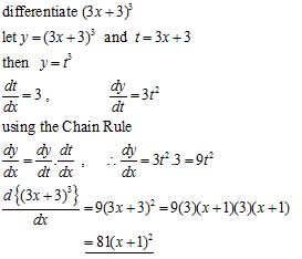 finding extremes using chain rule calculus